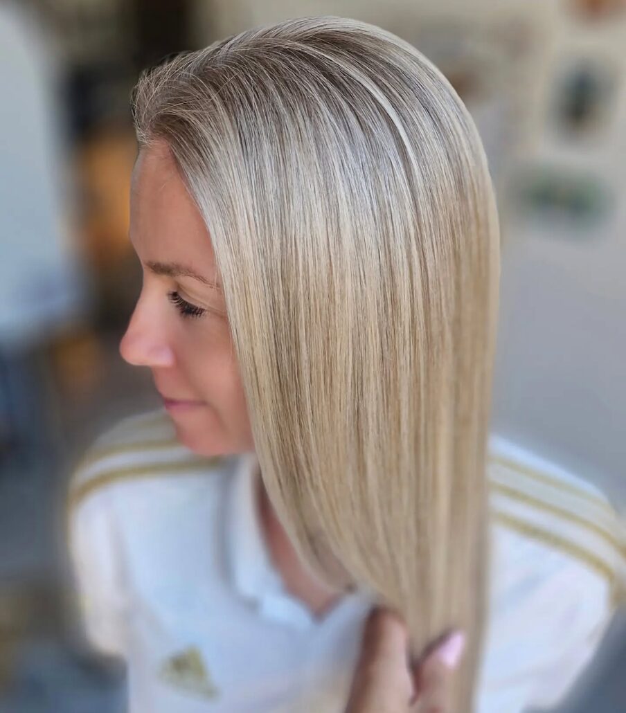 Une base claire parfaite pour ce full blond ✨️